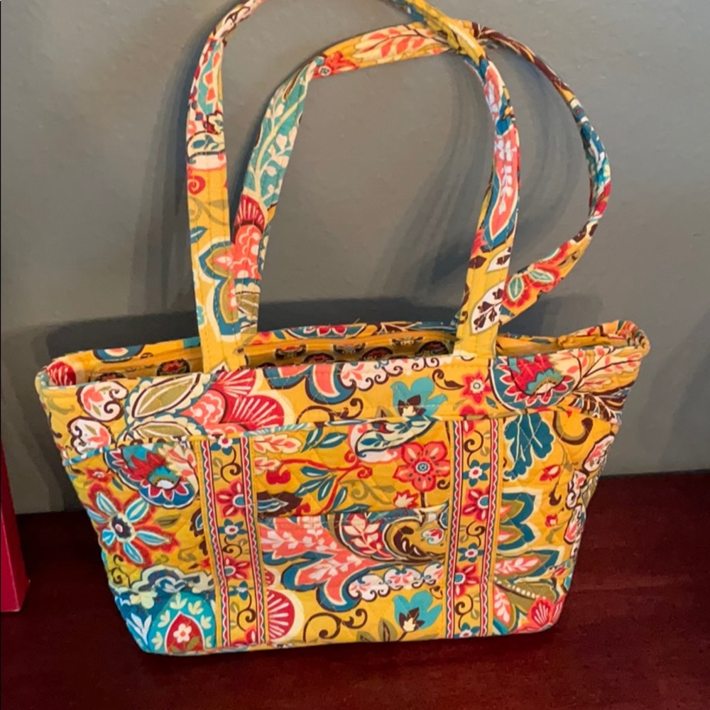 Vera Bradley Yellow Printed Handbag